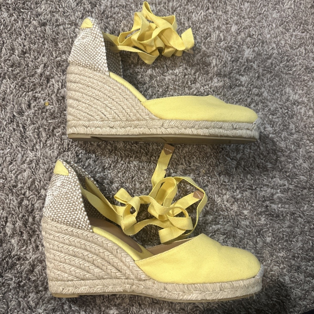 Castańer Alpargata From Spain In Yellow Size 39 Made In Spain
